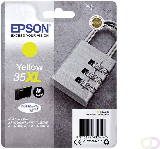 Epson inktcartridge 35XL 20 3 ml OEM C13T35944010 geel