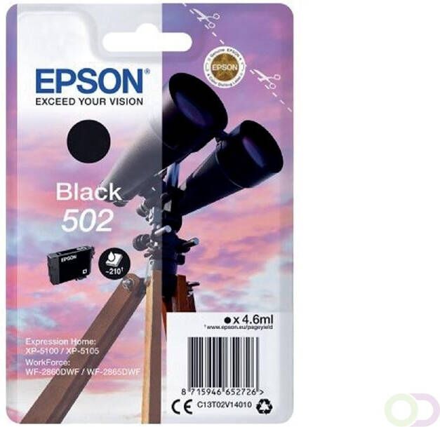 Epson Inktcartridge 502 T02V1 zwart