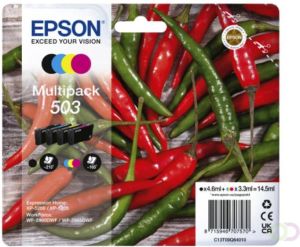 Epson Inktcartridge 503 T09Q64 zwart + 3 kleuren