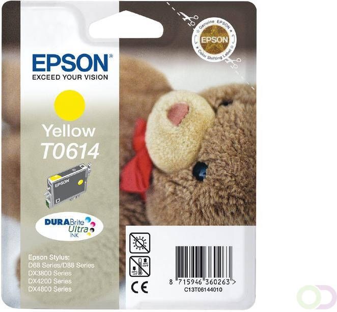 Epson Inktcartridge T0614 geel