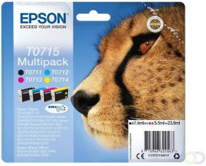 Epson Inktcartridge T0715 zwart 3 kleuren