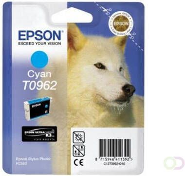 Epson inktcartridge T0962 1.505 pagina's OEM C13T09624010 cyaan