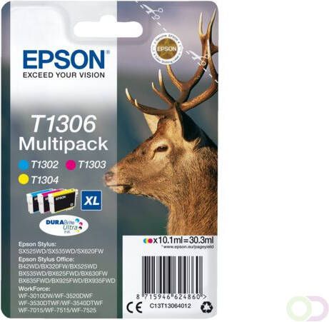 Epson Inktcartridge T1306 3 kleuren HC