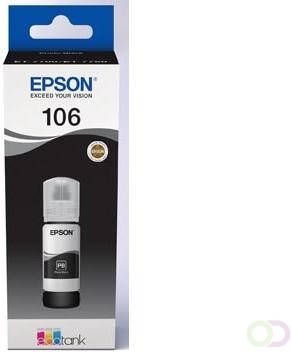 Epson inktfles 106 70 ml OEM C13T00Q140 foto zwart