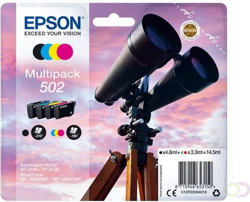 Epson Multipack 4-colours 502 Ink (C13T02V64020)