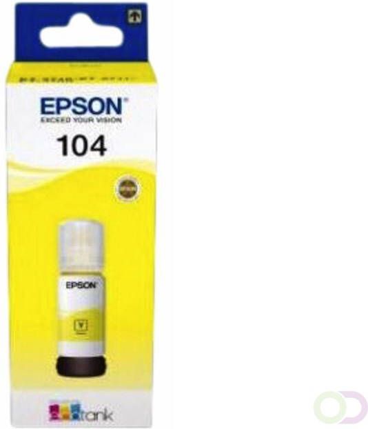 Epson inktfles 104 7.500 pagina&apos;s OEM C13T00P440 geel