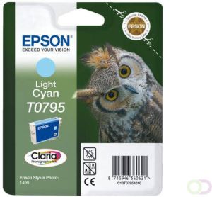 Epson Owl inktpatroon Light Cyan T0795 Claria Photographic Ink (C13T07954010)