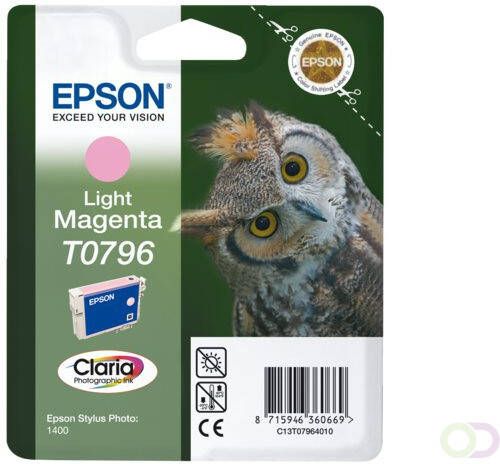 Epson Owl inktpatroon Light Magenta T0796 Claria Photographic Ink (C13T07964010)