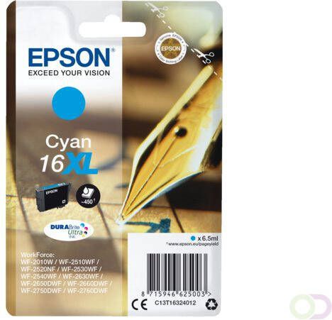 Epson Pen and crossword Singlepack Cyan 16XL DURABrite Ultra Ink (C13T16324012)