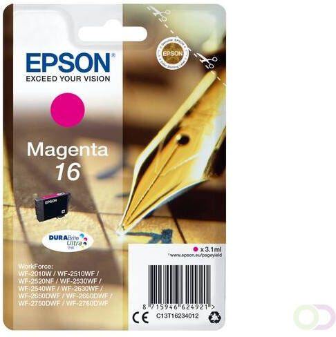 Epson Pen and crossword Singlepack Magenta 16 DURABrite Ultra Ink (C13T16234022)
