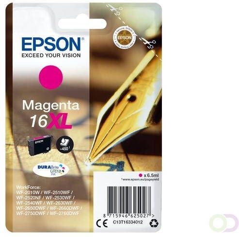 Epson Pen and crossword Singlepack Magenta 16XL DURABrite Ultra Ink (C13T16334022)