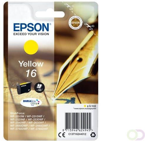 Epson Pen and crossword Singlepack Yellow 16 DURABrite Ultra Ink (C13T16244022)