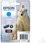 Epson Polar bear Singlepack Cyan 26 Claria Premium Ink (C13T26124012) - Thumbnail 2