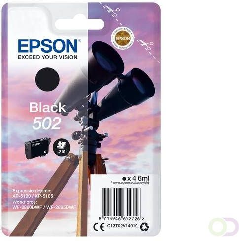 Epson Singlepack Black 502 Ink (C13T02V14020)