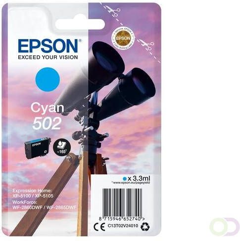 Epson Singlepack Cyan 502 Ink (C13T02V24020)