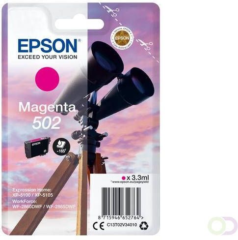 Epson Singlepack Magenta 502 Ink (C13T02V34020)