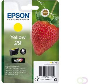Epson Strawberry Singlepack Yellow 29 Claria Home Ink (C13T29844012)