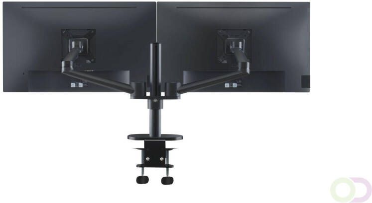 Ergoline Monitorarm voor twee schermen met kabelbeheersysteem Gemaakt van heavy-duty aluminium Geschikt voor de meeste schermen van