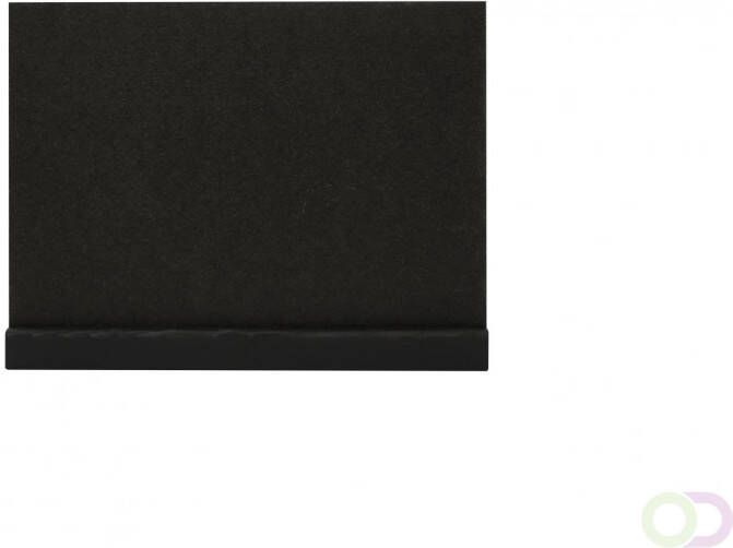 Europel Krijtbord tafelmodel met een voet van dennenhout mat zwarte afwerking. Geschikt voor krijtstiften op waterbasis. (Niet voor sc