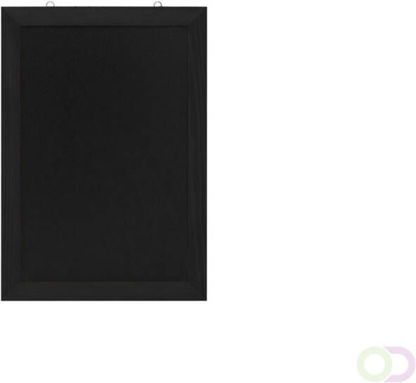 Europel Krijtbord met lijst 42x60cm zwart