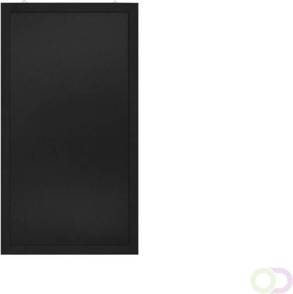 Europel Krijtbord met lijst 60x110cm zwart