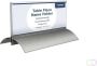 Europel Tafelnaambord OPUS 2 61x150mm acryl aluminium - Thumbnail 1