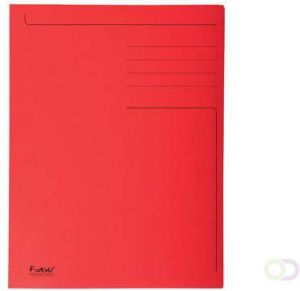 Exacompta dossiermap Foldyne ft 24 x 32 cm (voor ft A4) rood doos van 50 stuks