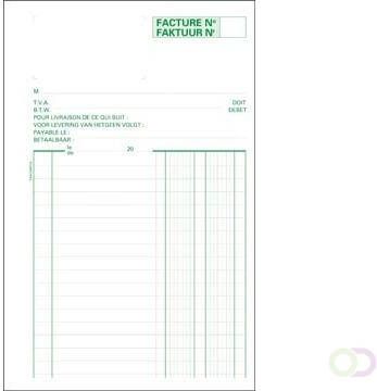 Exacompta factuurboek ft 21 x 13 5 cm tweetalig dupli (50 x 2 vel)
