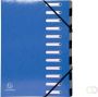 OfficeTown Exacompta Iderama sorteermap 12 vakken met elastosluiting donkerblauw - Thumbnail 2