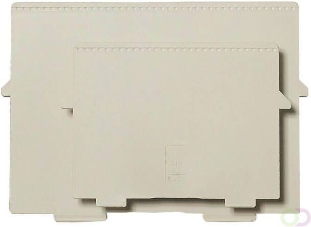 Multiform Scheidingsplaat kaartenbak Exacompta A6 dwars grijs
