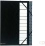 Exacompta sorteermap Ordonator met harde kaft numeriek uitrekbare rug 32 vakken zwart - Thumbnail 2