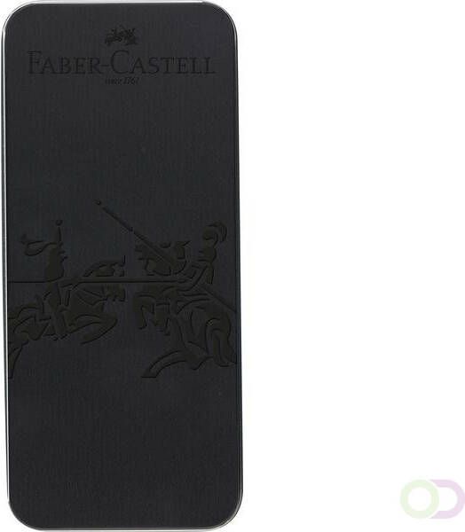 Faber Castell Balpen en Vulpen M Faber-Castell Hexo mat zwart in giftbox zwart