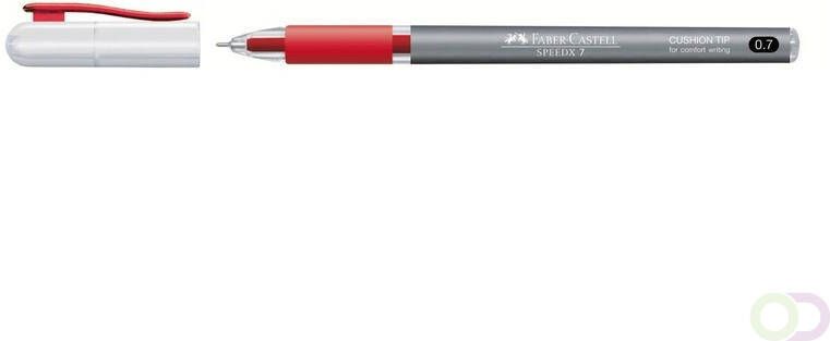 Faber Castell balpen Faber-Castell Speedx 0 7mm rood