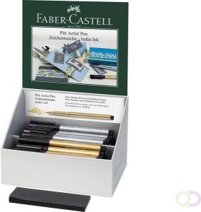 Faber Castell #Display FC Pitt Artist Pen Metallic 40 stuks FC-167350 20 x 40054016735