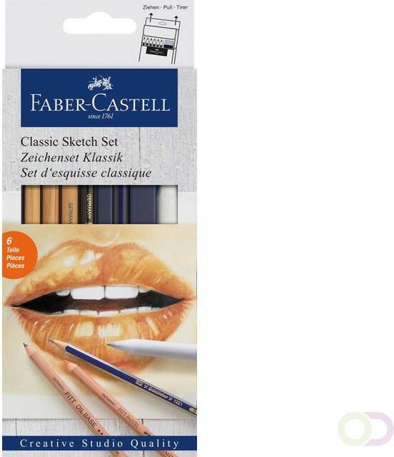 Faber Castell Grafietpotloden Goldfaber Classic set 6-delig