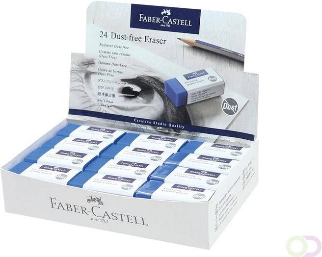 Faber-Castell Gum stofvrij blauw