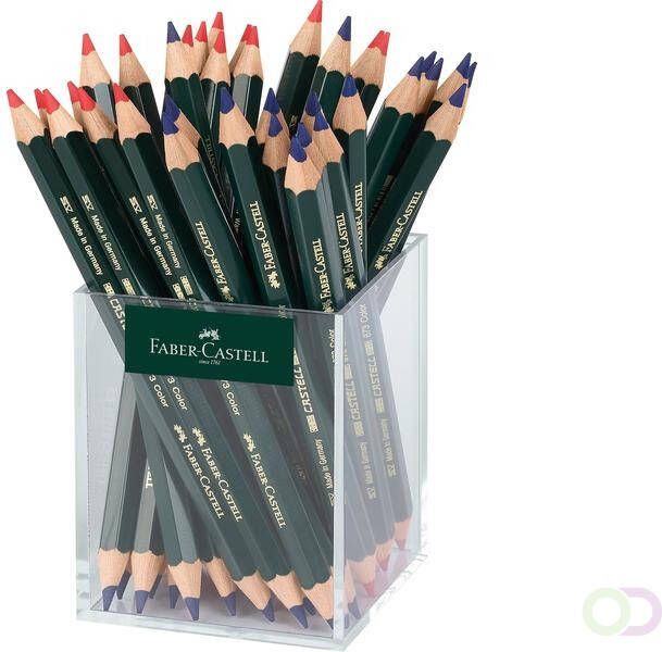 Faber Castell Kleurpotlood Faber-Castell rood blauw 873 36stuks in koker