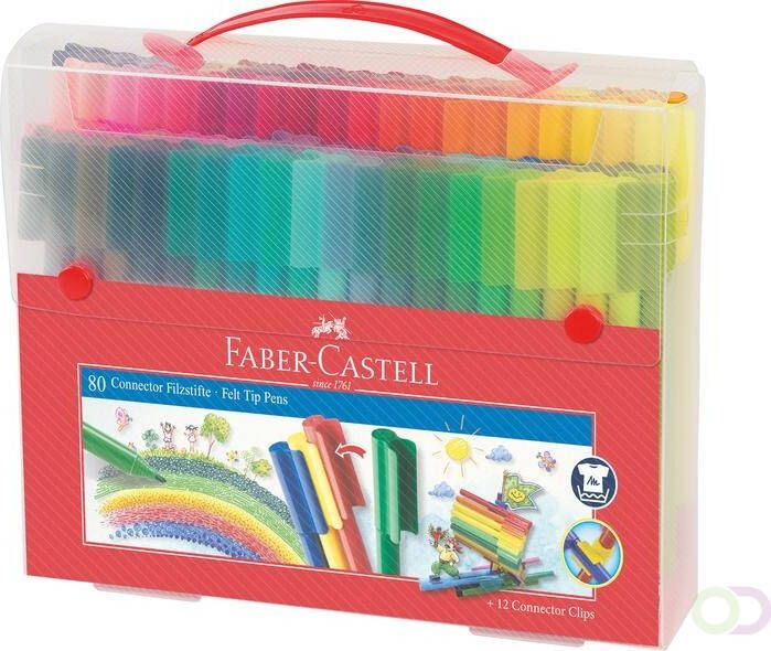 Faber-Castell Kleurstift Connector cadeauset Ã  80 stuks assorti