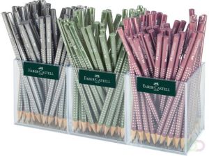 Faber Castell Potlood grip sparkle metallic design 48stuks