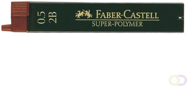 Faber-Castell Potloodstift 0.5mm 2B super-polymer koker Ã  12 stuks