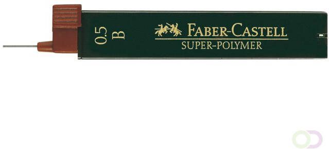 Faber-Castell Potloodstift 0.5mm B super-polymer koker Ã  12 stuks