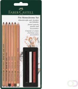Faber Castell set Faber-Castell Pitt Monochrome 9-delig op blister