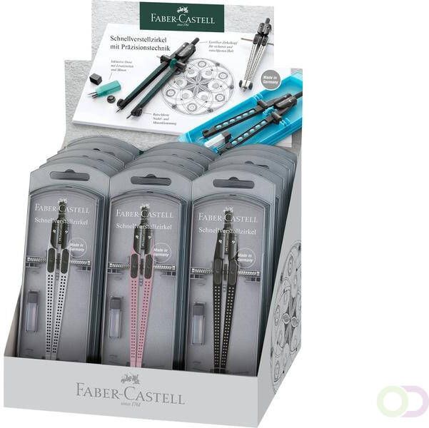 Faber Castell Snelverstelpasser Faber-Castell Grip trend 2021 15 stuks in display