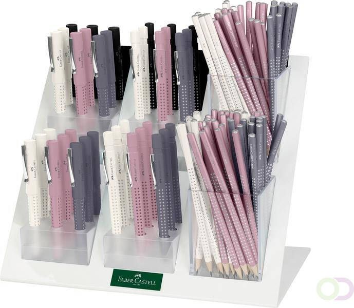 Faber Castell Sparkle Faber-Castell Grip display pennen en potloden display 132 stuks