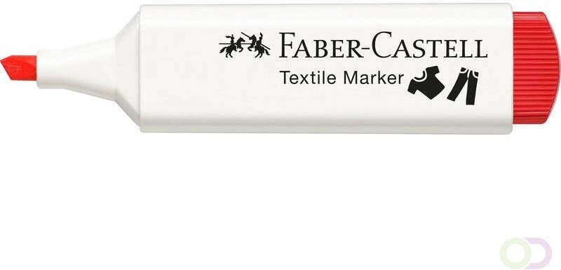 Faber Castell Textielmarker Faber-Castell Rood