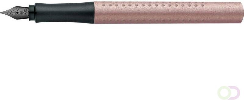 Faber Castell Vulpen Faber-Castell Grip rosÃ©-koper penpunt M voor links- en rechtshandigen