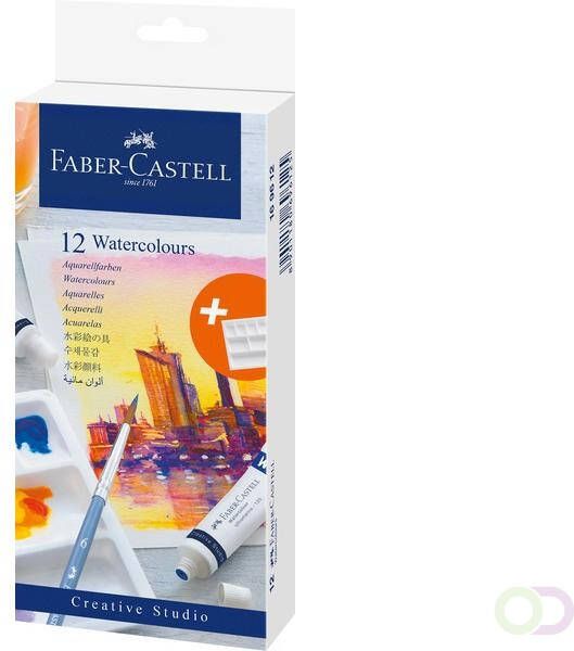 Faber Castell Waterverf Faber-Castell 12 stuks assorti kleuren