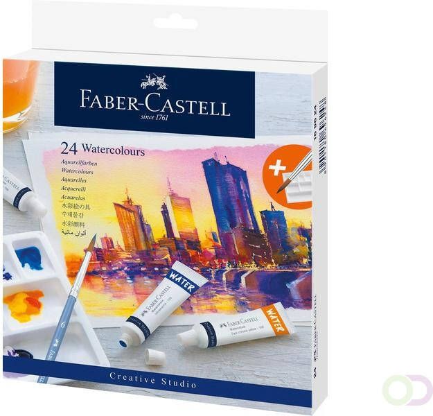 Faber Castell Waterverf Faber-Castell 24 stuks assorti kleuren