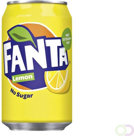 Fanta Frisdrank Lemon Zero blikje 0.33l