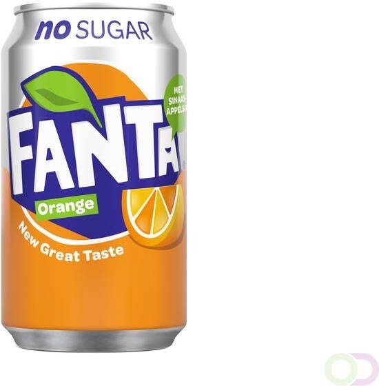 Fanta Frisdrank Orange Zero blikje 0.33l